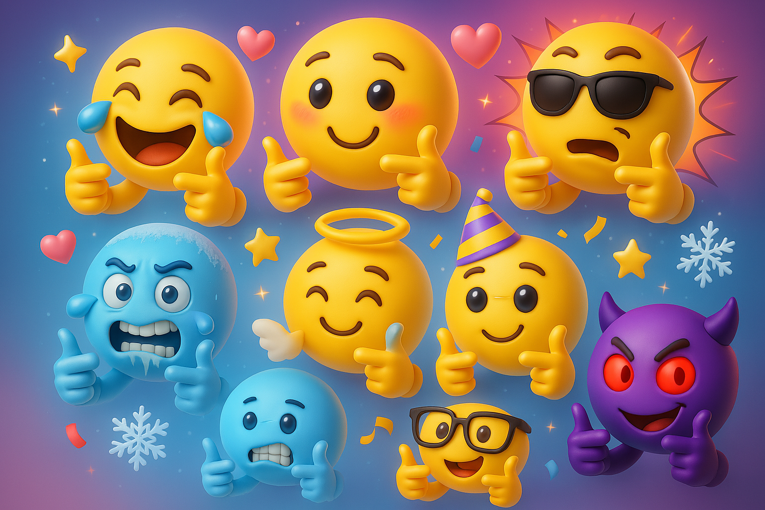 🔥 3D Finger-Gun Emoji Prompt Pack-digialblog